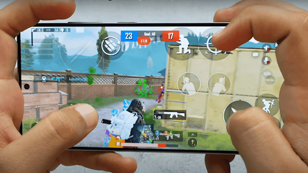 Samsung S25 Ultra BGMI Test battery, fps, heating