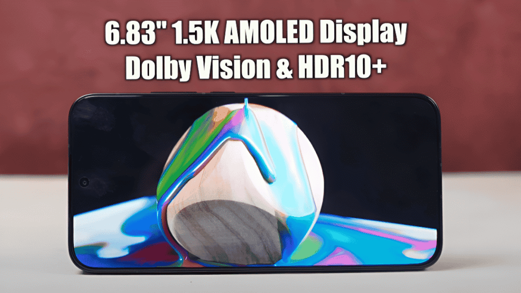 Xiaomi Poco F7 6.83-inch AMOLED Display with 120Hz Refresh Rate – Full Screen View