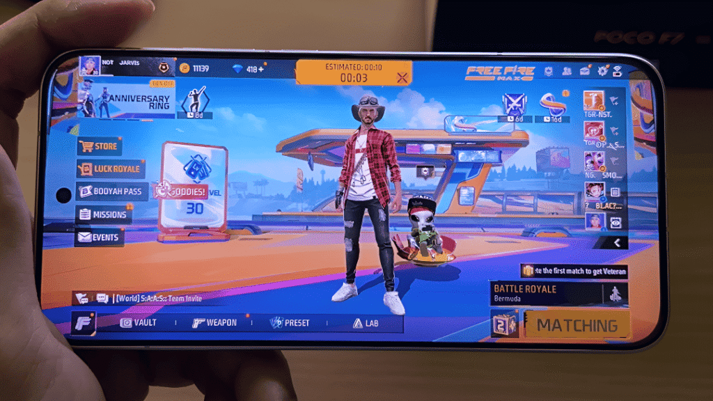 poco f7 free fire test 