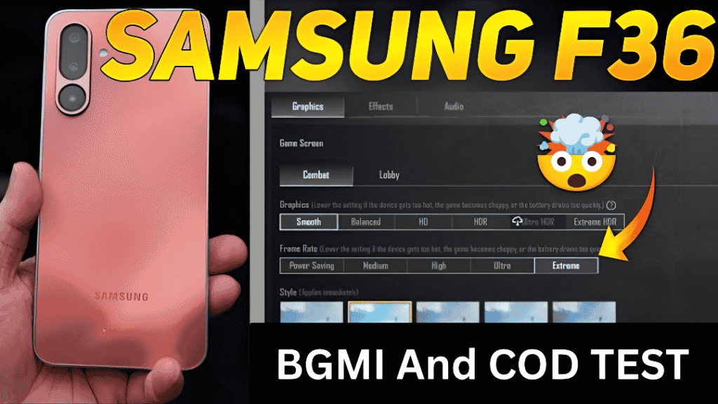 Samsung F36 Gaming Test