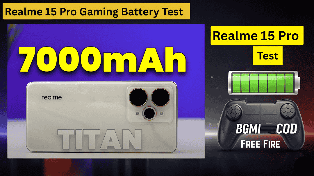 Realme 15 Pro Battery Test in Game