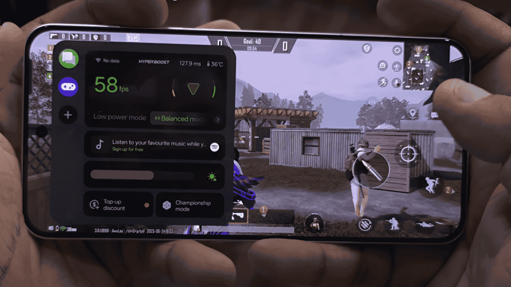 oppo reno 14 bgmi fps test