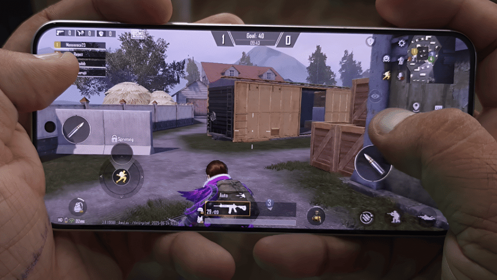 oppo reno 14 bgmi gaming test bgmi, fps , battery