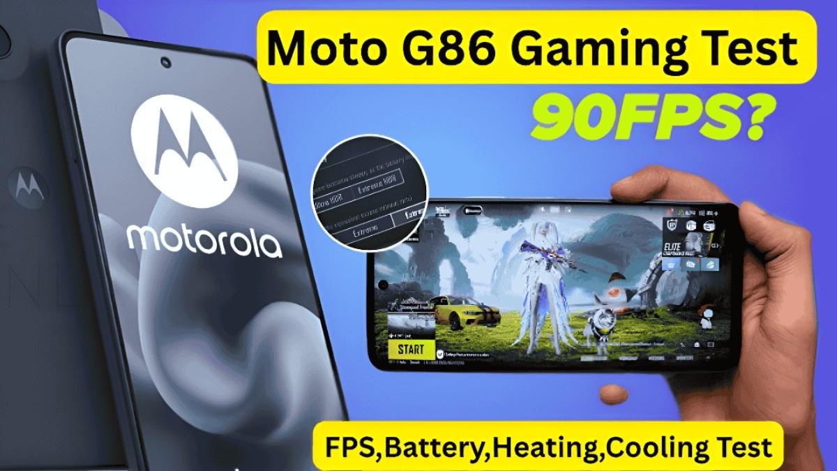 Moto G86 BGMI 90 FPS Test