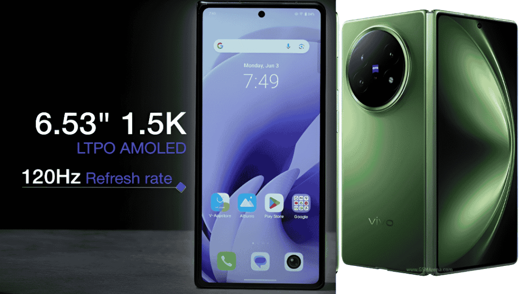 vivo x fold 5 display 120Hz refresh 6.53inch display