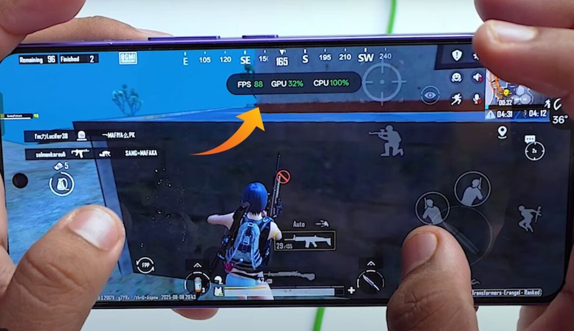 Oppo K13 Turbo 5G BGMI 90 FPS Test