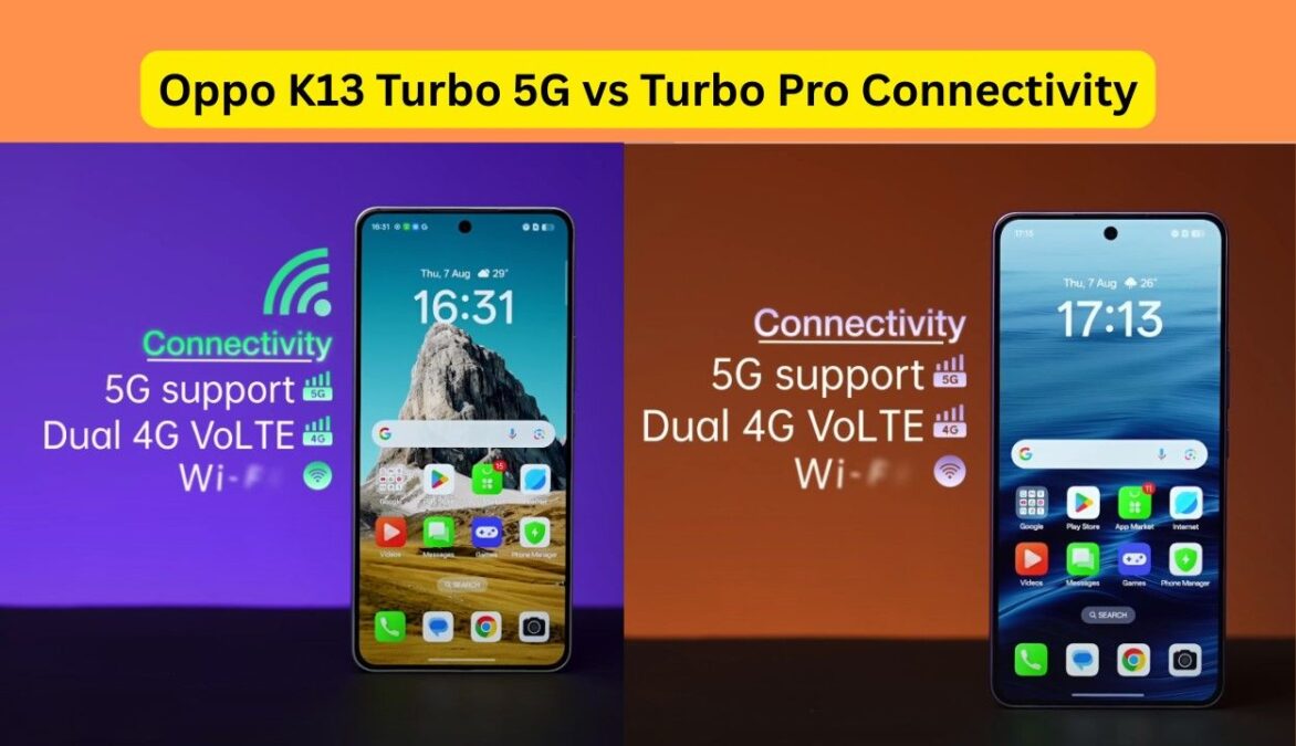 Oppo K13 Turbo 5G vs Turbo Pro Connectivity