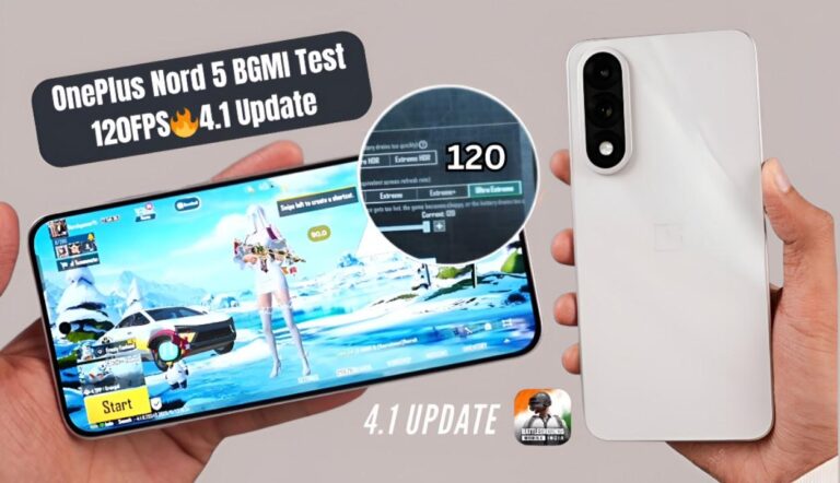 OnePlus Nord 5 BGMI Test 120FPS
