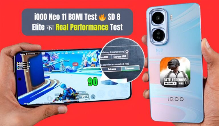 iQOO Neo 11 BGMI Test