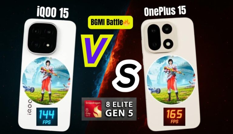 iQOO 15 vs OnePlus 15 BGMI Comparison